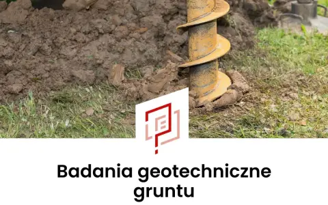 Wiertnica geotechniczna w ziemi, badanie gruntu.
