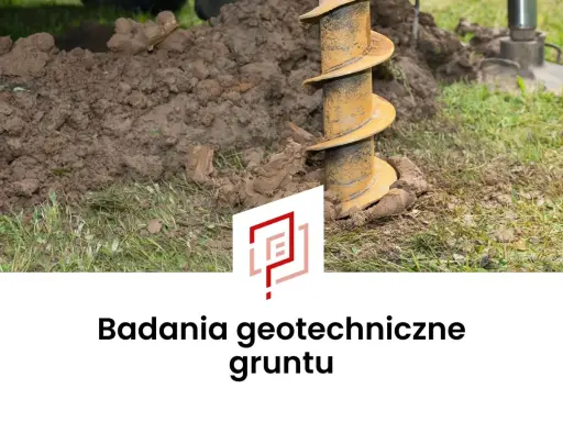 Wiertnica geotechniczna w ziemi, badanie gruntu.