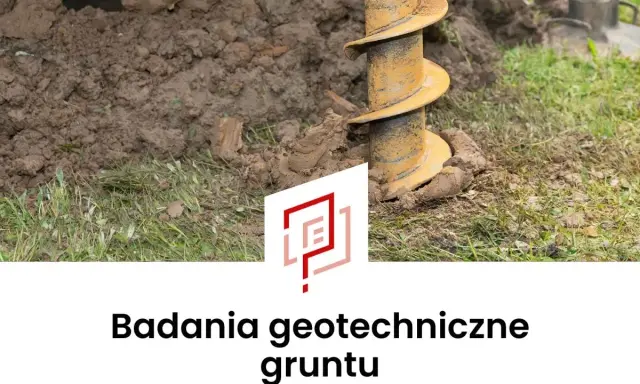 Wiertnica geotechniczna w ziemi, badanie gruntu.